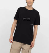 Crew Neck Basic T-Shirt For Men - Black - MEME