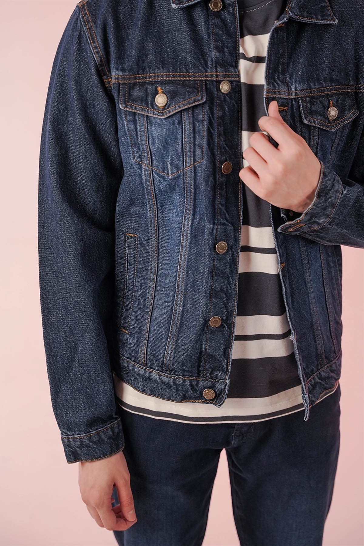 Denim Jacket For Men - Dark Blue