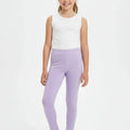 Solid Legging For Girl - Purple - MEME