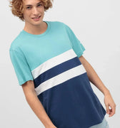 Printed T-Shirt For Men - Light Blue - MEME