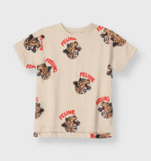 Printed Feline Tee 