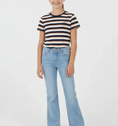 Striped T-Shirt For Girl - Navy - MEME