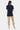 Solid V-Neck T-Shirt For Women - Navy 