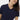 Solid V-Neck T-Shirt For Women - Navy 