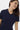 Solid V-Neck T-Shirt For Women - Navy 