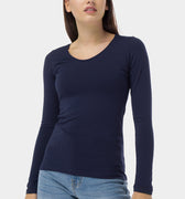 Long Sleeves V Neck T-Shirt 