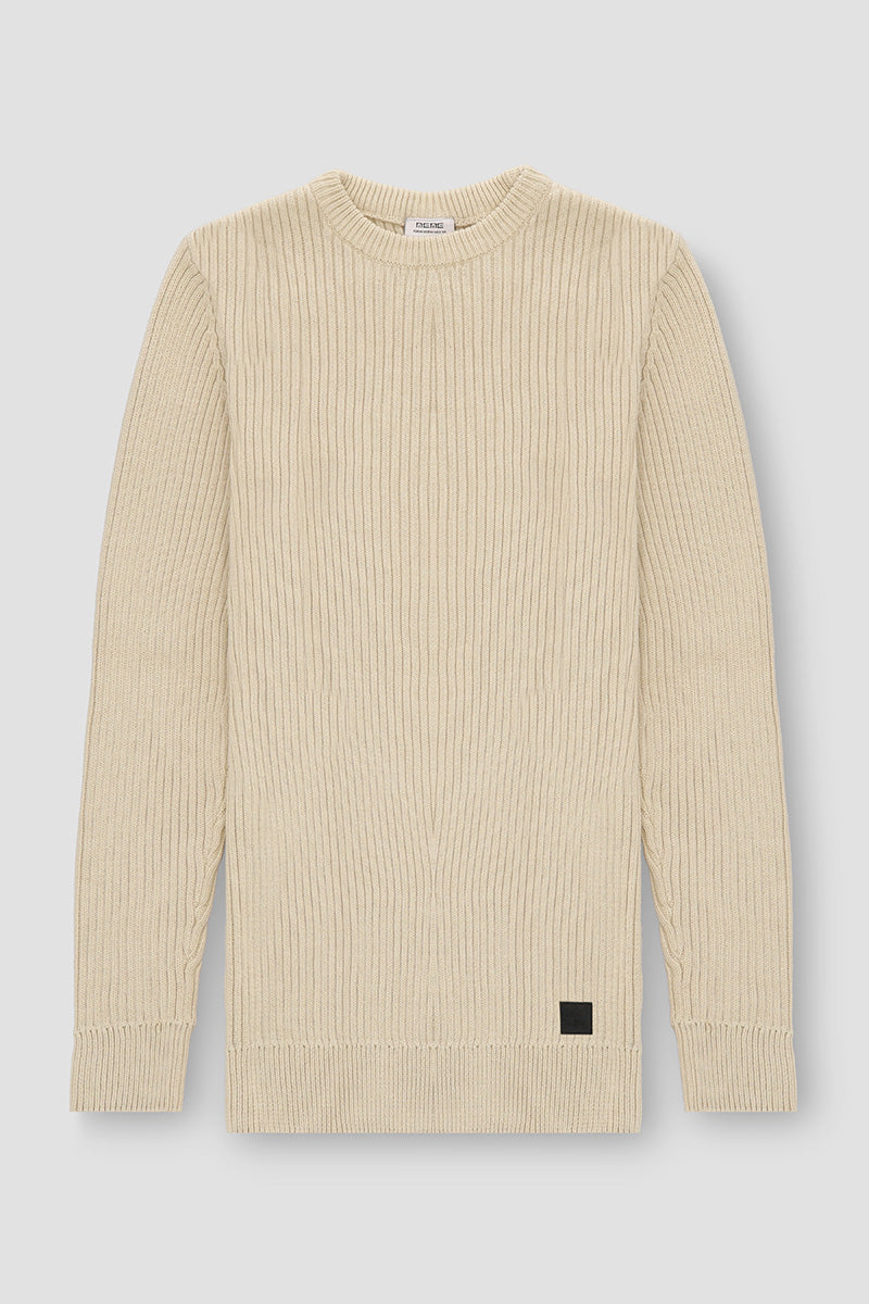 Classical Ribbed Knit Sweater