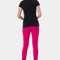 Solid V-Neck T-Shirt For Women - Black 
