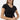 Solid V-Neck T-Shirt For Women - Black 