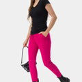 Solid V-Neck T-Shirt For Women - Black 