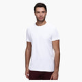 Solid Crew Neck T-Shirt For Men - White 