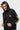Typography Hoodie For Men - Black