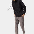 Solid Casual Hoodie For Men - Black 