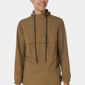 Solid Casual Hoodie For Men - Khaki 