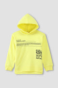 Typography Front Closed Hoodie