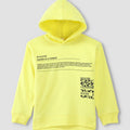 Typography Front Closed Hoodie 