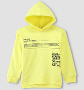 Typography Front Closed Hoodie 