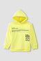 Typography Front Closed Hoodie