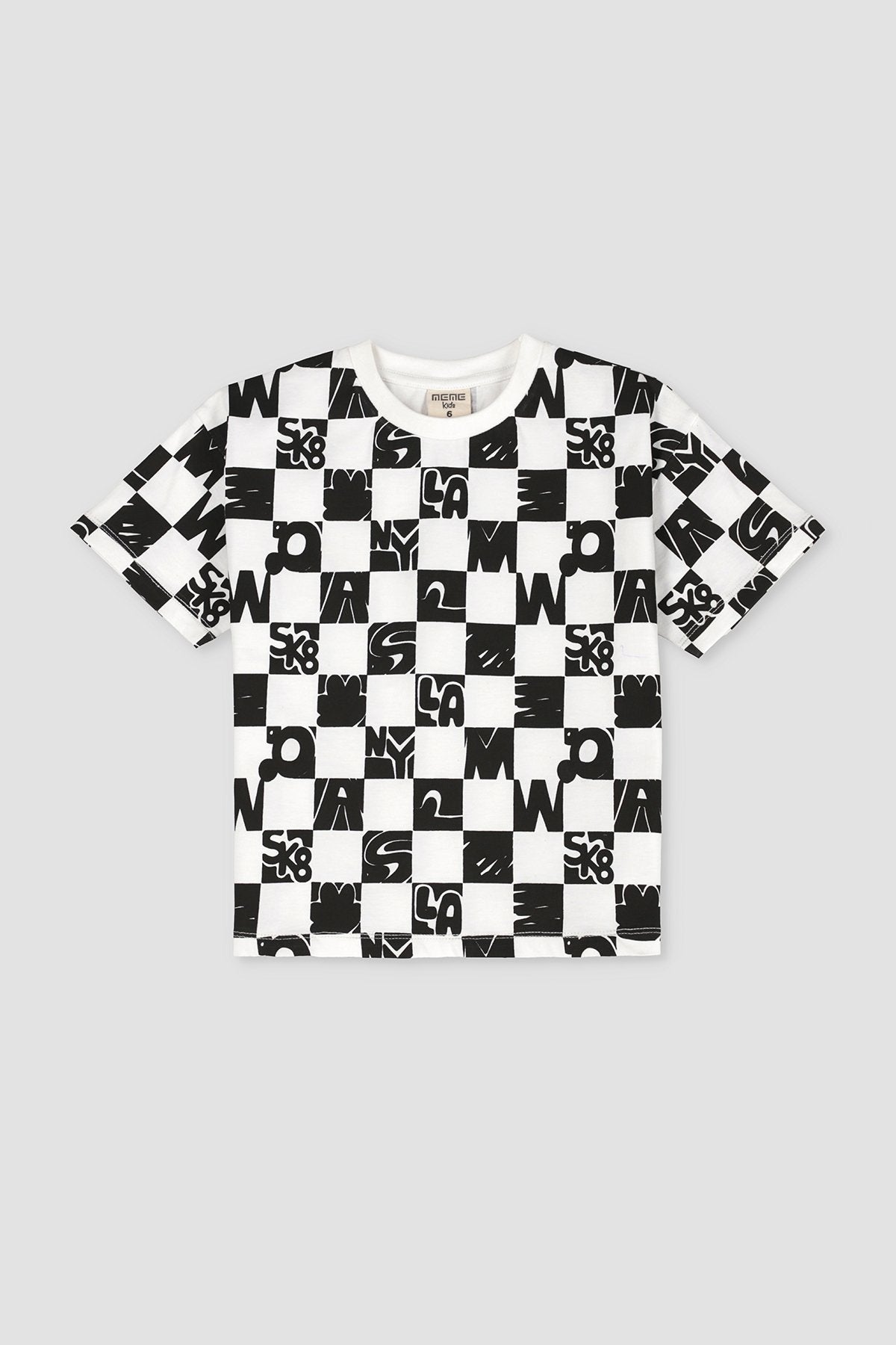 Checkboard Printed T-Shirt