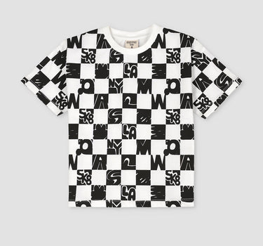 Checkboard Printed T-Shirt 