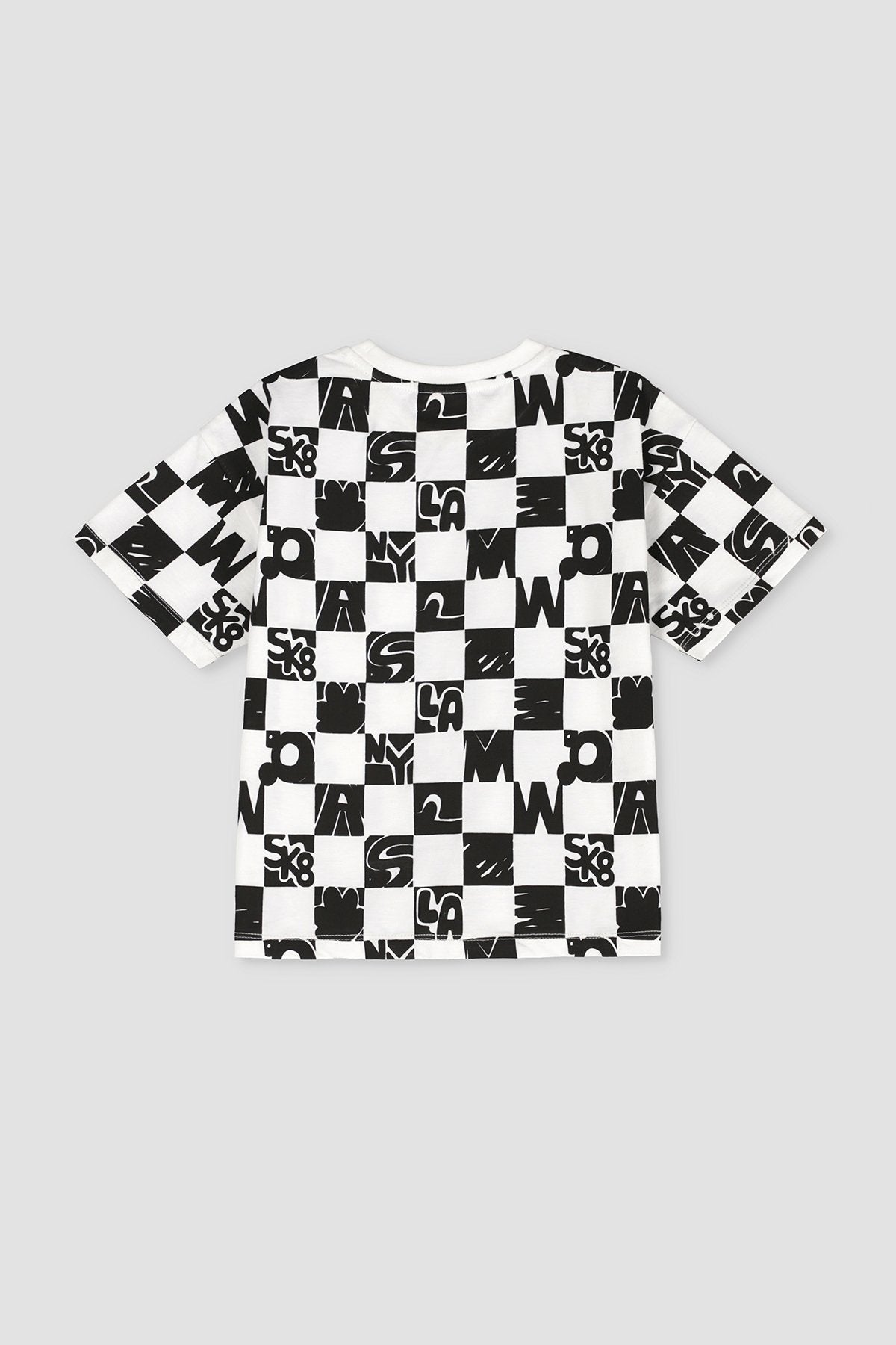 Checkboard Printed T-Shirt