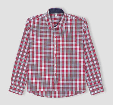 Boy's Checkered Button Down 