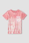 Tie And Dye Typography T-Shirt