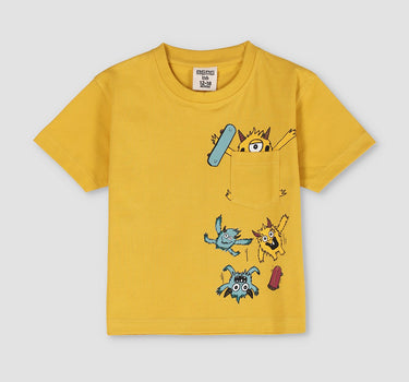 Graphic Monster Pocket T-Shirt 