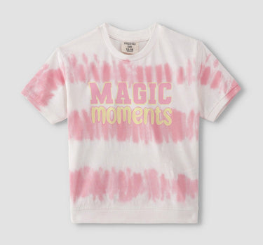 Tie And Dye Typography T-Shirt 