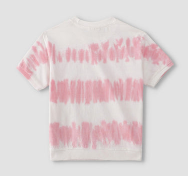 Tie And Dye Typography T-Shirt 