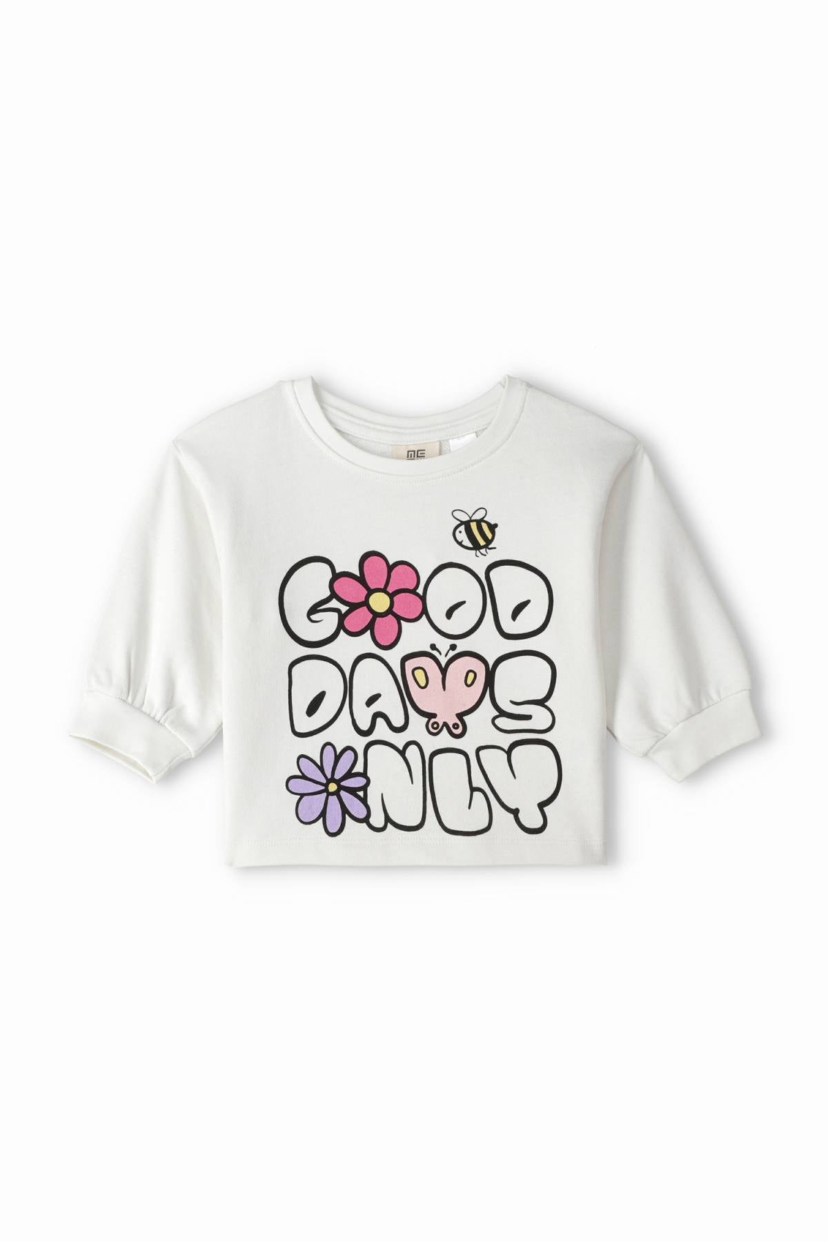 Floral Typography Sweatshirt