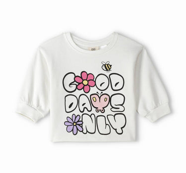 Floral Typography Sweatshirt 