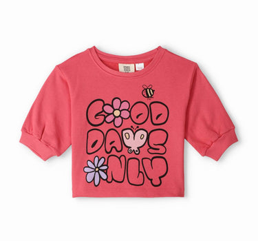 Floral Typography Sweatshirt 