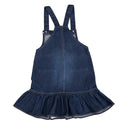 Dark Wash Dungaree Dress 