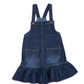 Dark Wash Dungaree Dress 