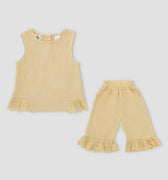 Sleepwear Dress Set For Baby Girl - Yellow - MEME
