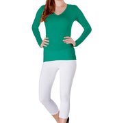 Long Sleeves V Neck T-Shirt 