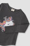 Unicorn Illustration Long Sleeve T-Shirt