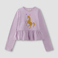 Sparkling Unicorn Peplum Top 