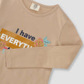 Floral Typography Long Sleeve T-Shirt 