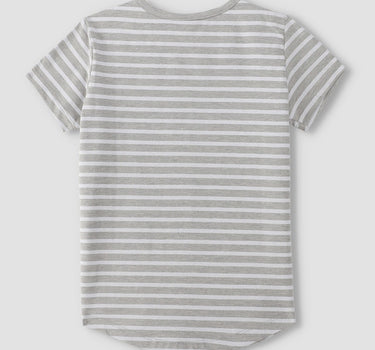 Striped Cap Sleeve T-Shirt 