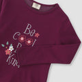 Floral Typography Long Sleeve T-Shirt 