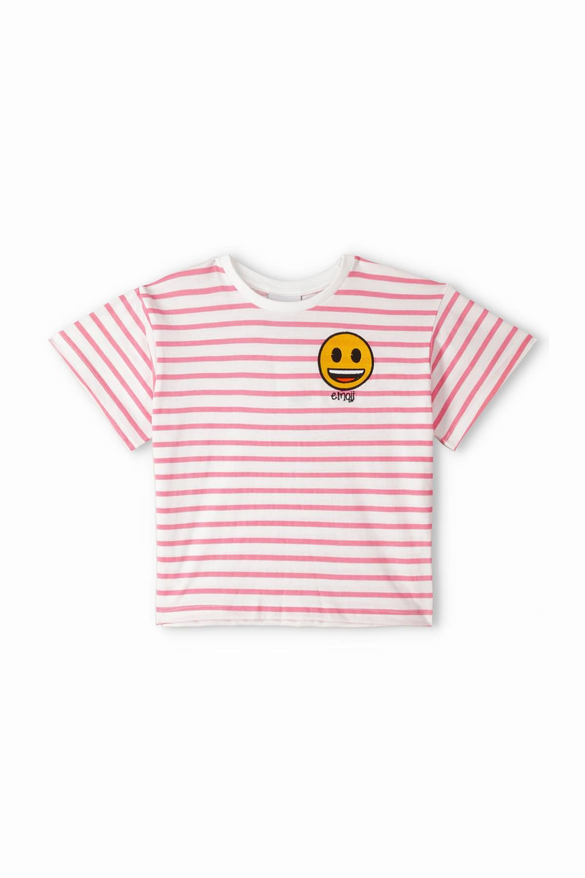 Emoji Striped T-Shirt