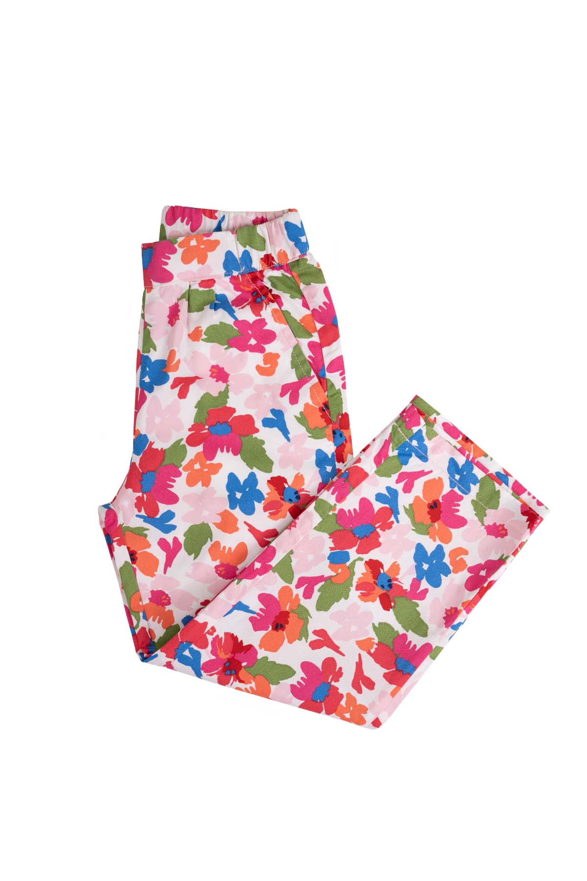 Floral Straight Pants 