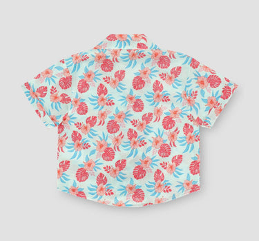 Safari Floral Self-Tie Top 