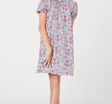 Floral A-Line Midi Dress 