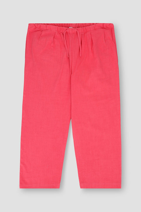 Girl Solid Linen Trousers