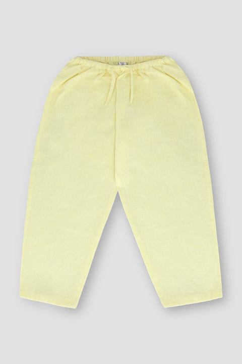 Girl Solid Linen Trousers