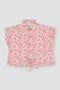 Printed Front Tie Top