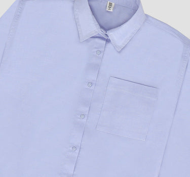 Solid Button Down Shirt 